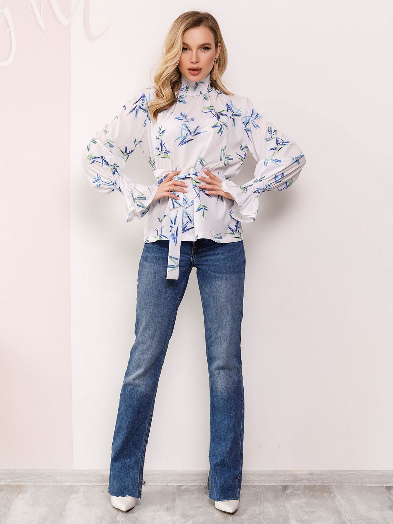 Блуза ISSA Plus модель SA-34_белый Фото