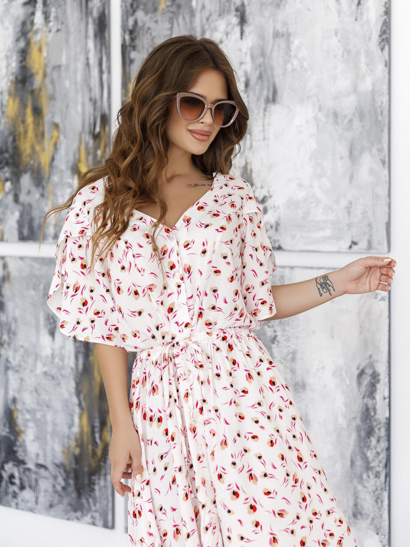 Платья ISSA Plus модель SA-12039i_белый Фото