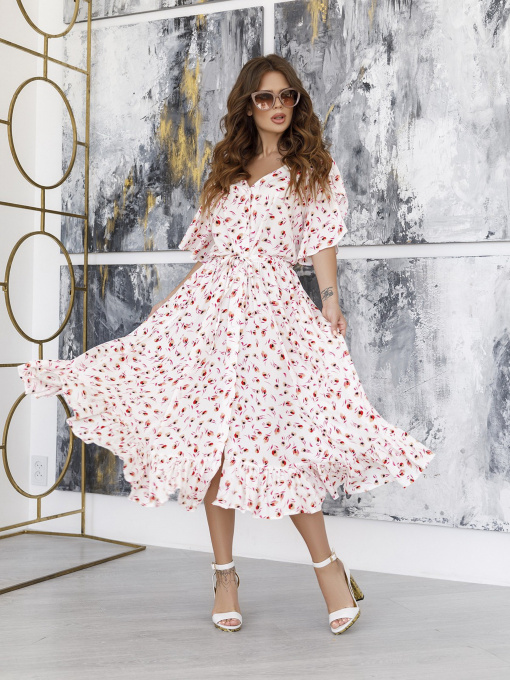 Платья ISSA Plus модель SA-12039i_белый Фото