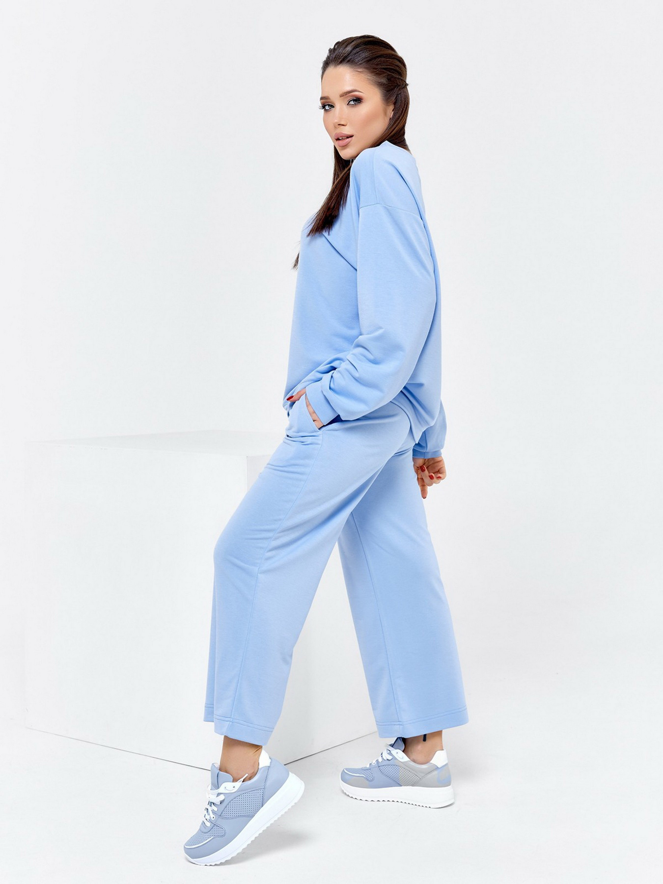 Спортивний костюм ISSA Plus модель 12544_голубой Фото