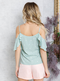 Блуза ISSA Plus модель SA-189_мятный Фото