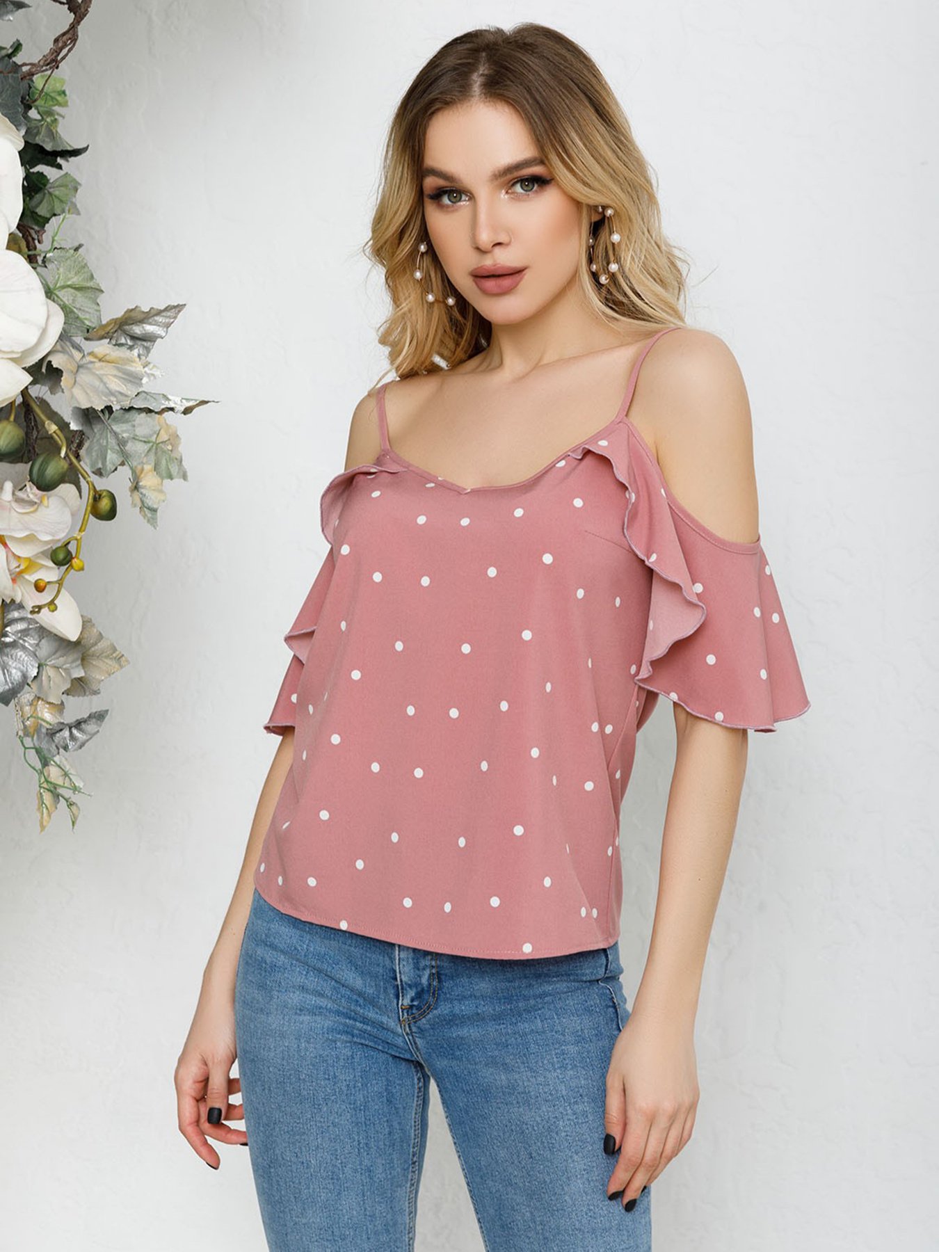 Блуза ISSA Plus модель SA-189_розовый Фото