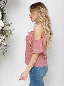 Блуза ISSA Plus модель SA-189_розовый Фото