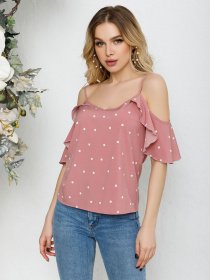 Блуза ISSA Plus модель SA-189_розовый Фото