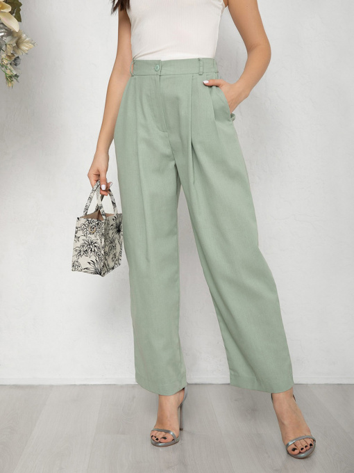 Брюки повседневные ISSA Plus модель 12593_мятный Фото