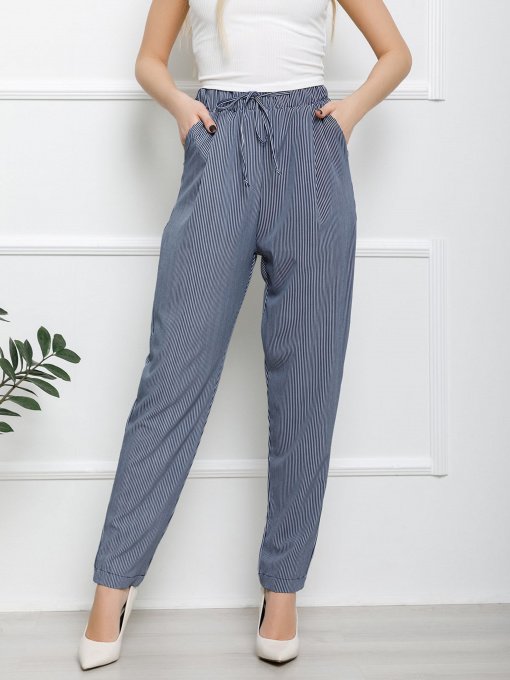 Повседневные штаны ISSA Plus модель 12601_синий Фото