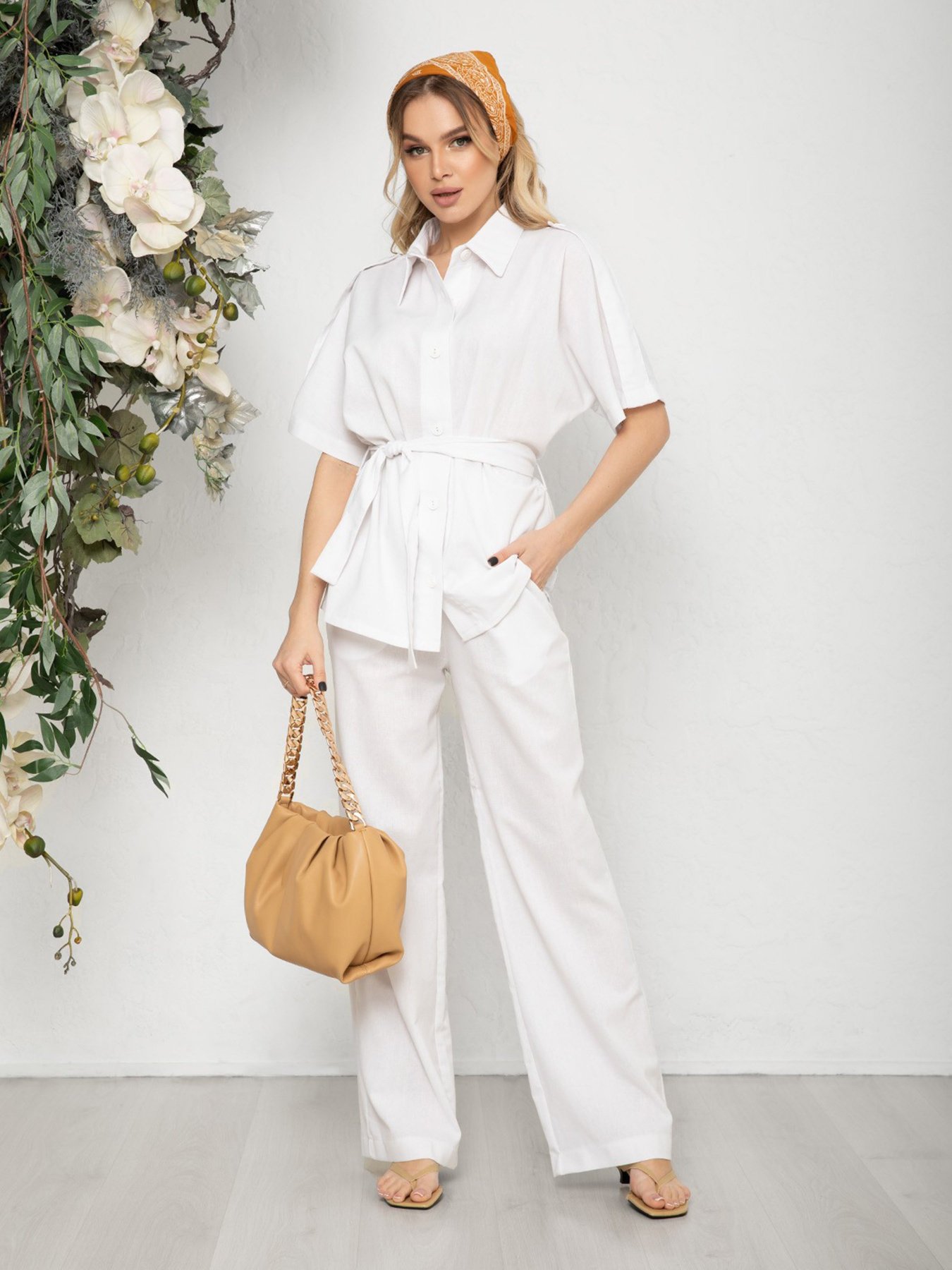 Костюмы ISSA Plus модель 12590_белый Фото