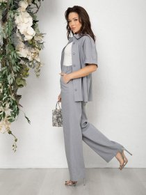 Костюми ISSA Plus модель 12590_серый Фото