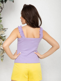 Майка для дому ISSA Plus модель SA-192_сиреневый Майка для дому ISSA Plus модель SA-192_сиреневый Фото