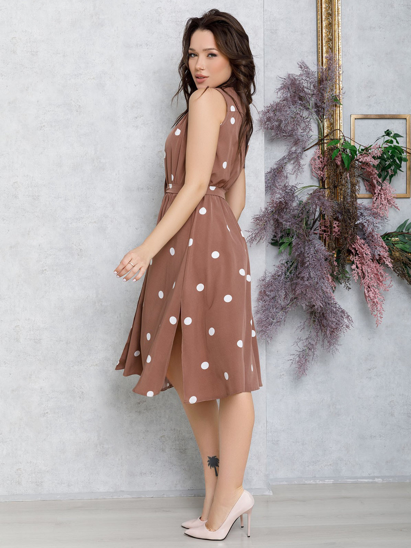 Сукні ISSA Plus модель 12551_коричневый Фото