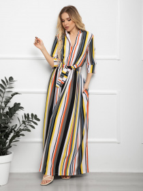 Платья ISSA Plus модель 12556_мультиколор Фото