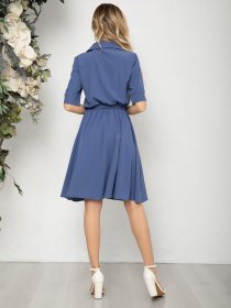 Платья ISSA Plus модель 12557_голубой Фото