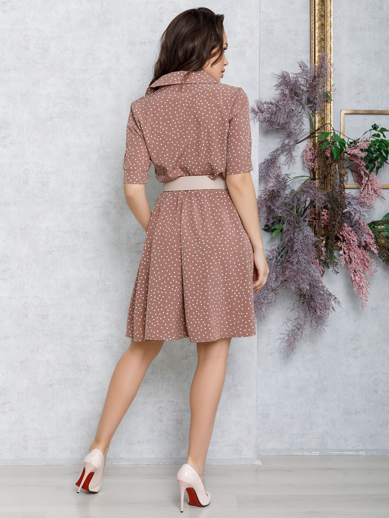 Платья ISSA Plus модель 12559_коричневый Фото