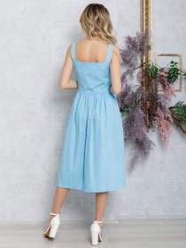 Платья ISSA Plus модель 11782_голубой Фото