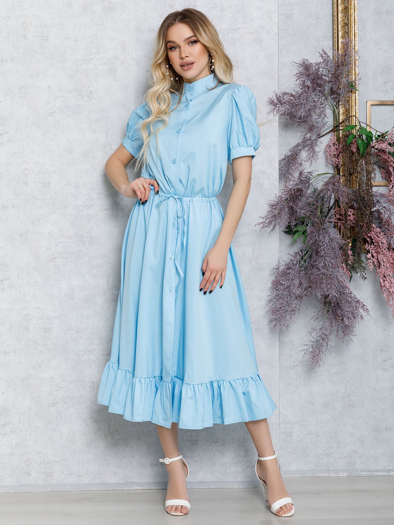 Платья ISSA Plus модель 12578_голубой Фото