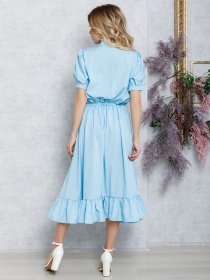 Платья ISSA Plus модель 12578_голубой Фото