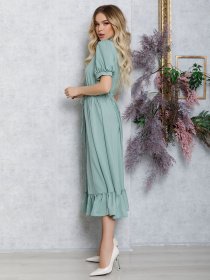 Платья ISSA Plus модель 12578_оливковый Фото