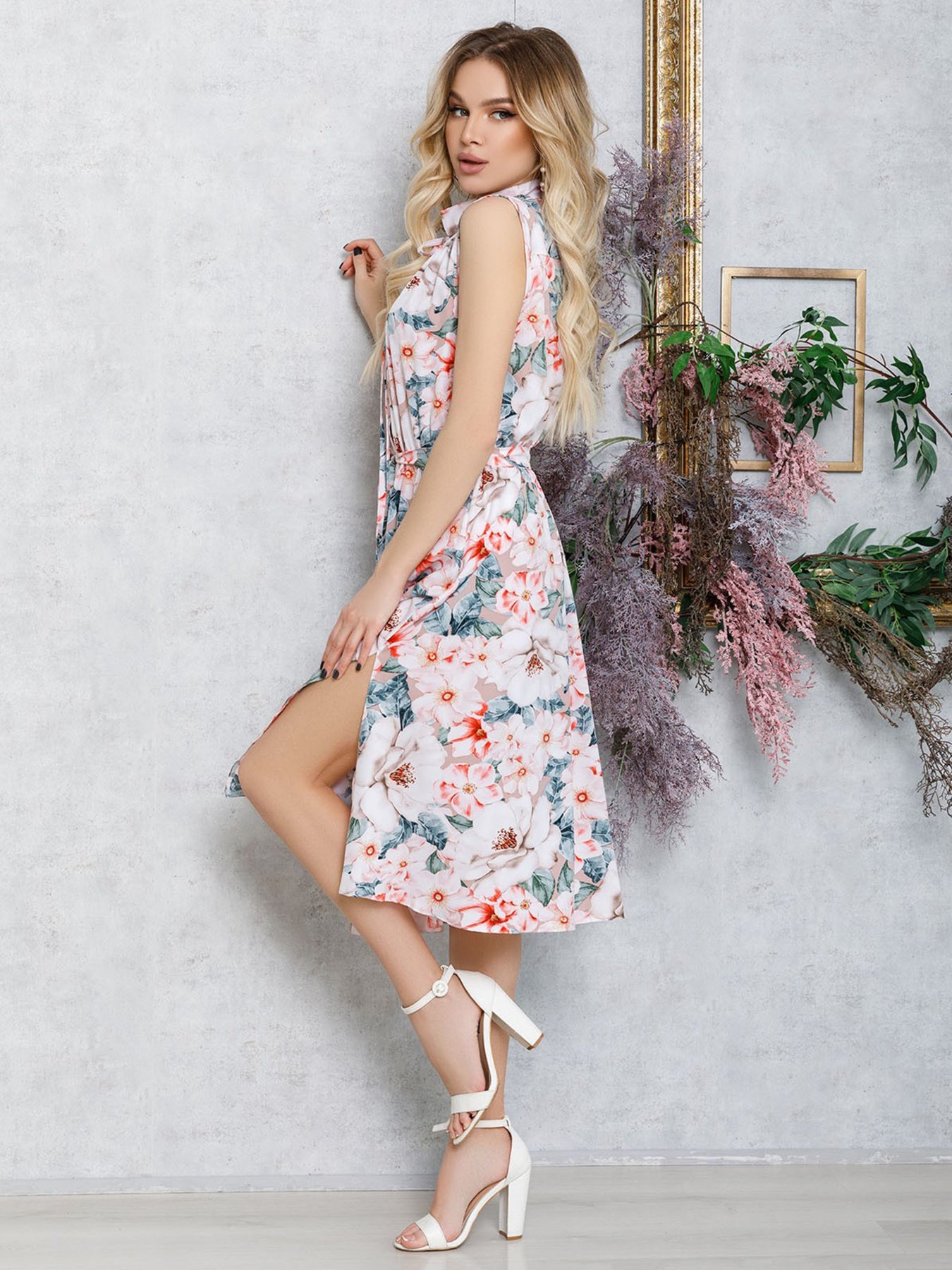 Платья ISSA Plus модель 12550_мультиколор Фото