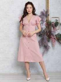 Сукні ISSA Plus модель 12591_розовый Фото