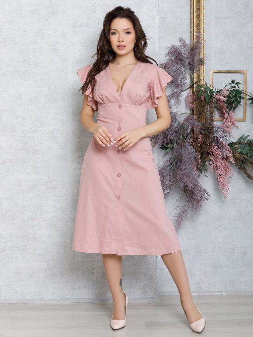 Сукні ISSA Plus модель 12591_розовый Фото