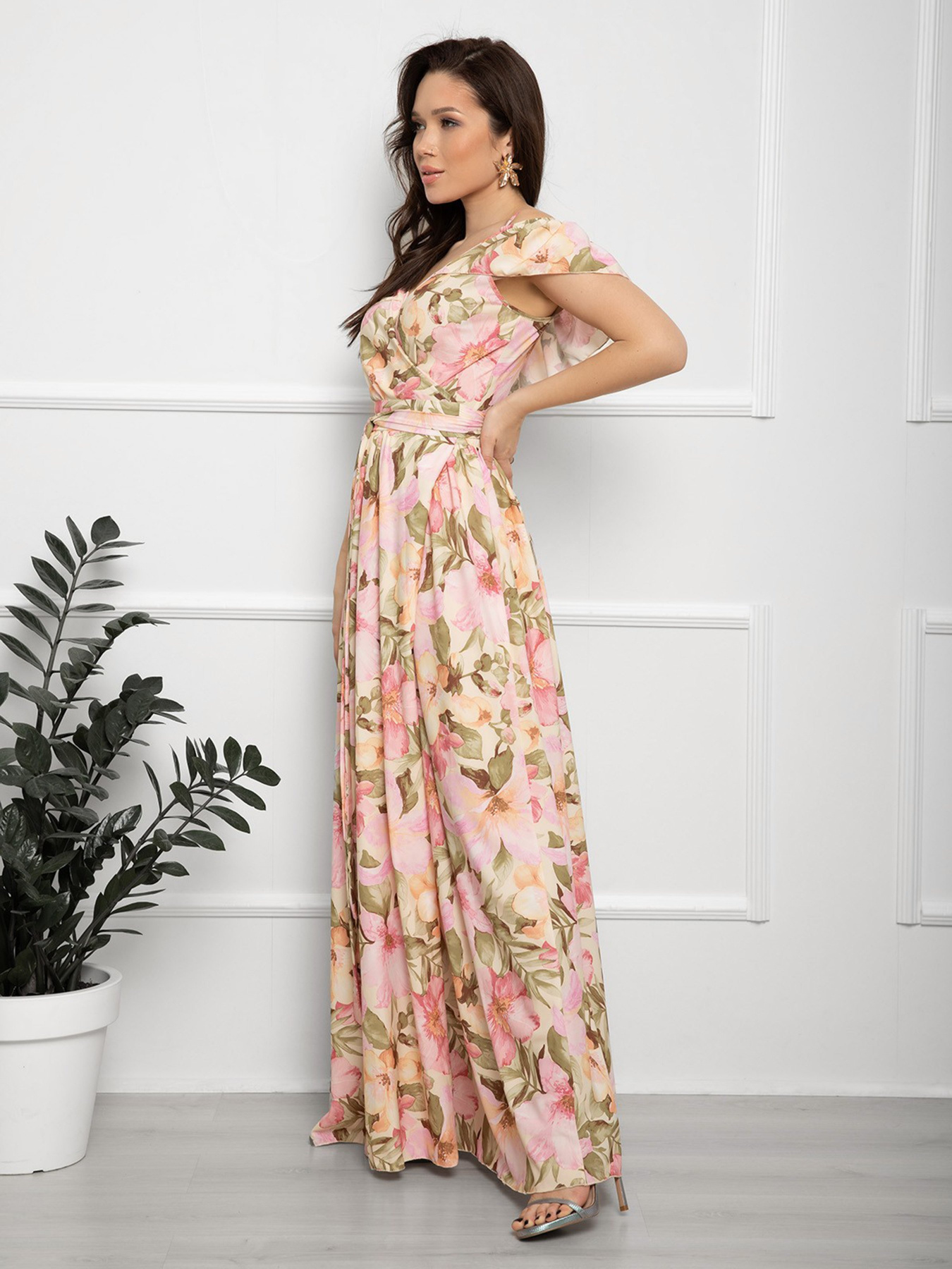 Платья ISSA Plus модель 12566_розовый Фото