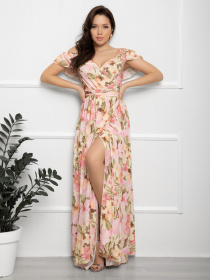 Сукні ISSA Plus модель 12566_розовый Фото