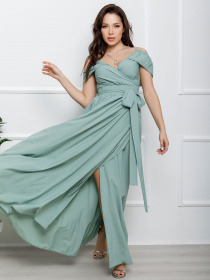 Платья ISSA Plus модель 10816_оливковый Фото