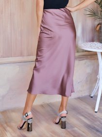 Юбки ISSA Plus модель 11931_коричневый Фото