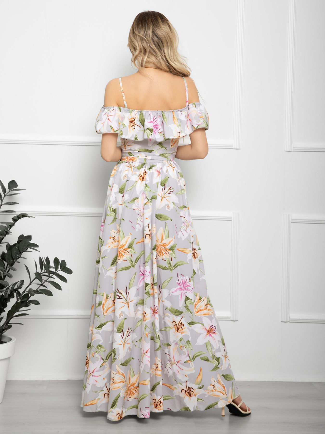 Платья ISSA Plus модель 12554_серый Фото