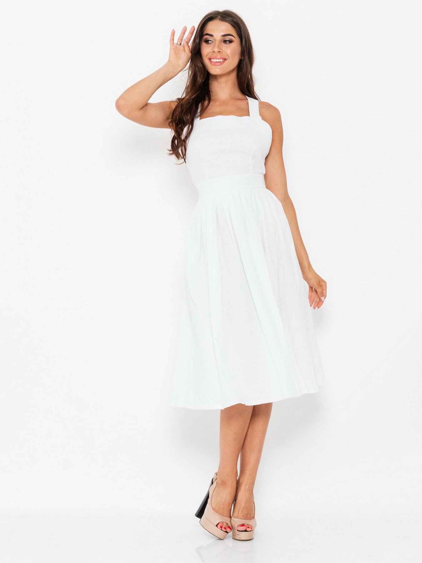 Сукні ISSA Plus модель 10947_белый Сукні ISSA Plus модель 10947_белый Фото