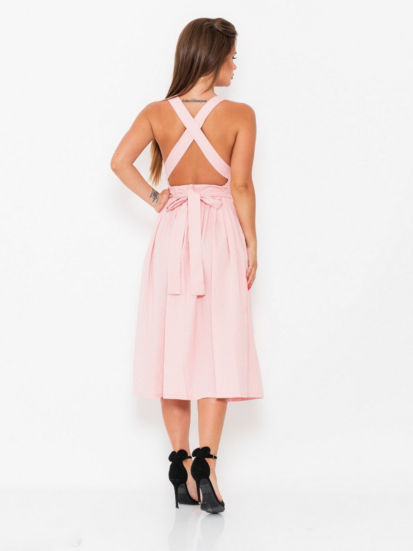 Сукні ISSA Plus модель 10947_розовый Фото