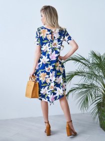 Сукні ISSA Plus модель 11760_синий Фото