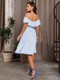 Платья ISSA Plus модель 12688_голубой Фото