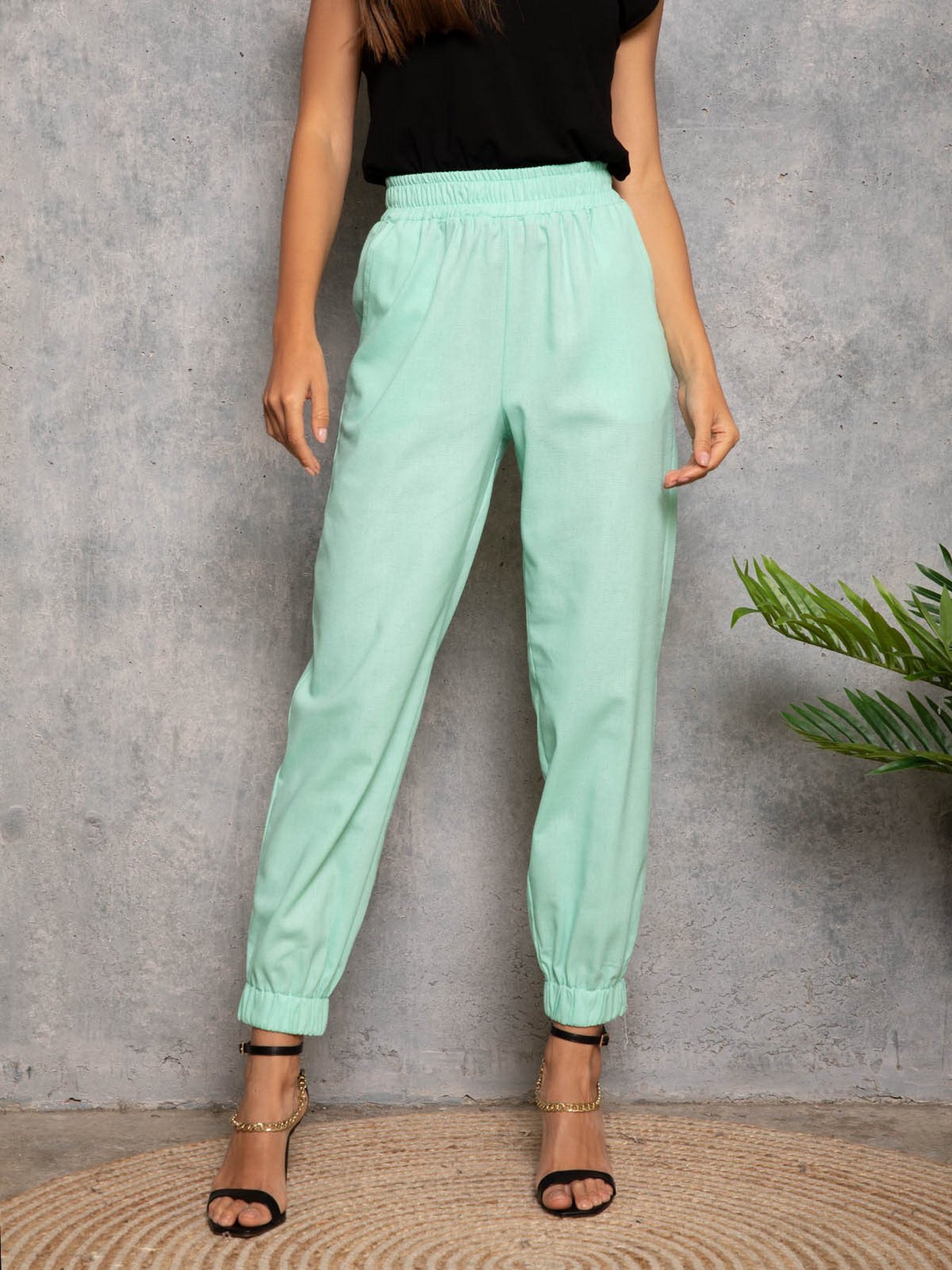 Штани повсякденні ISSA Plus модель 12741_мятный Фото