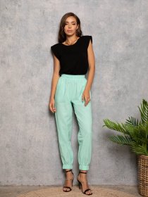 Штани повсякденні ISSA Plus модель 12741_мятный Фото