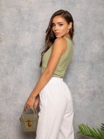 Майка для дому ISSA Plus модель 12755_хаки Фото