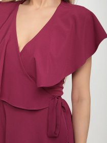 Блуза ISSA Plus модель SA-12045i_фиолетовый Блуза ISSA Plus модель SA-12045i_фиолетовый Фото