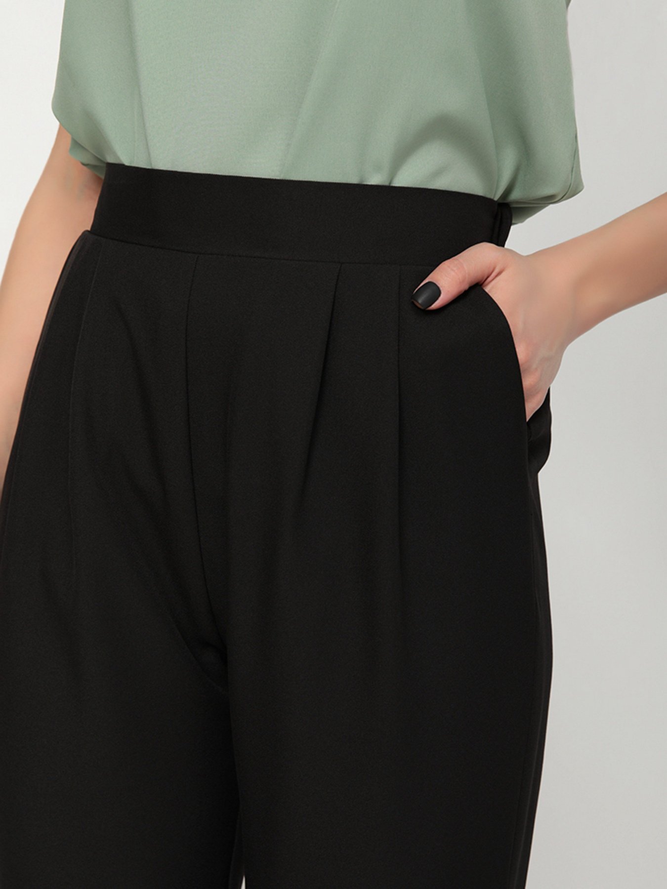 Повсякденні штани ISSA Plus модель SA-181_черный Фото