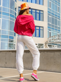 Худі ISSA Plus модель 12145_малиновый Фото