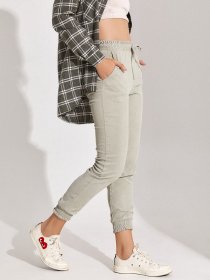 Повсякденні штани ISSA Plus модель 12854_хаки Фото