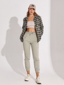 Повсякденні штани ISSA Plus модель 12854_хаки Фото