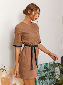 Платья ISSA Plus модель 12868_бежевый Фото