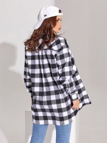 Рубашка ISSA Plus модель 13043_черный/белый Фото