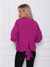Блуза ISSA Plus модель SA-21_сиреневый Фото