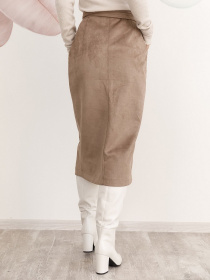 Спідниці ISSA Plus модель 12201_бежевый Фото