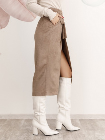 Спідниці ISSA Plus модель 12201_бежевый Фото