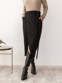 Юбки ISSA Plus модель 12201_черный Фото