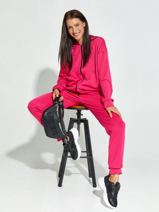 Спортивний костюм ISSA Plus модель 12410_малиновый Фото