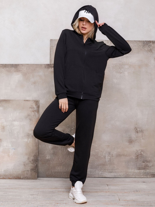 Спортивный костюм ISSA Plus модель 12410_черный Фото