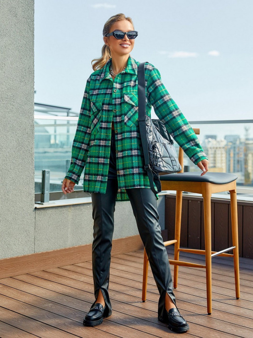 Блуза ISSA Plus модель 12917_зеленый Фото